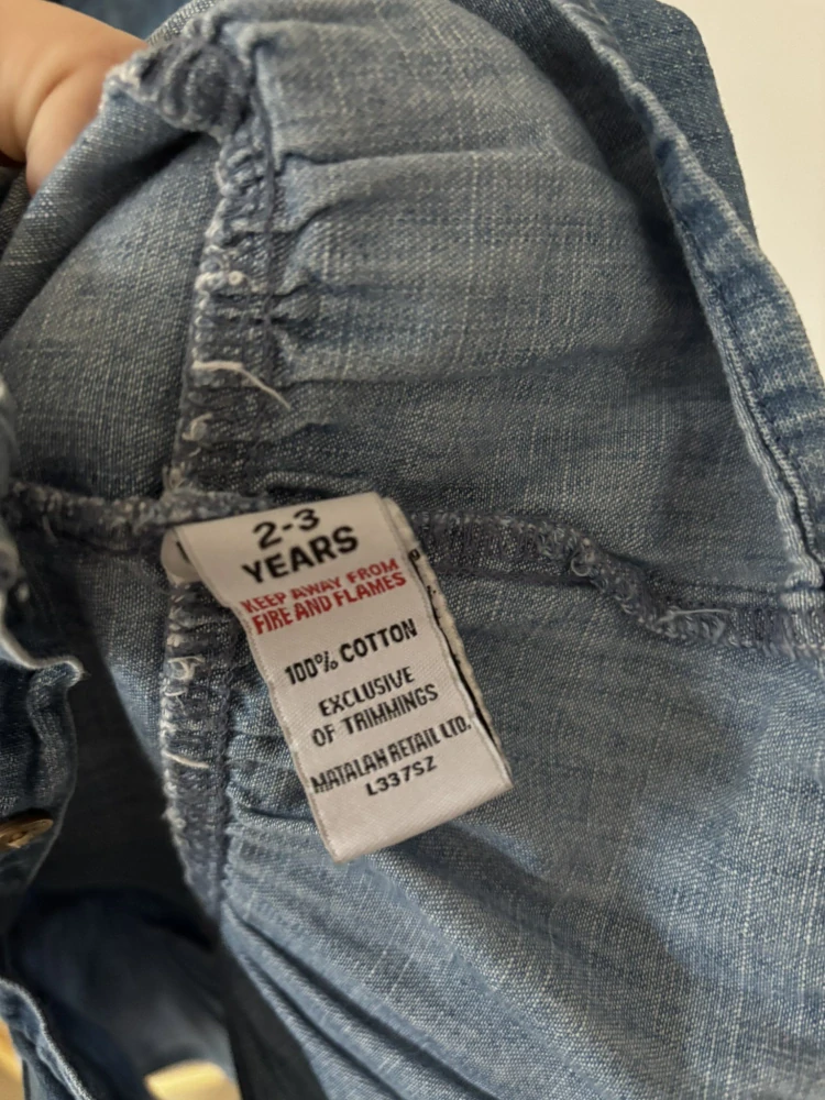 Riflové šaty Matalan, vel. 98