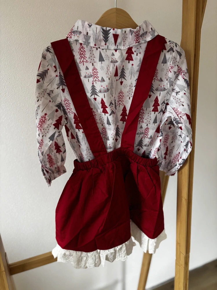Vánoční set košile+sukně vel. 120