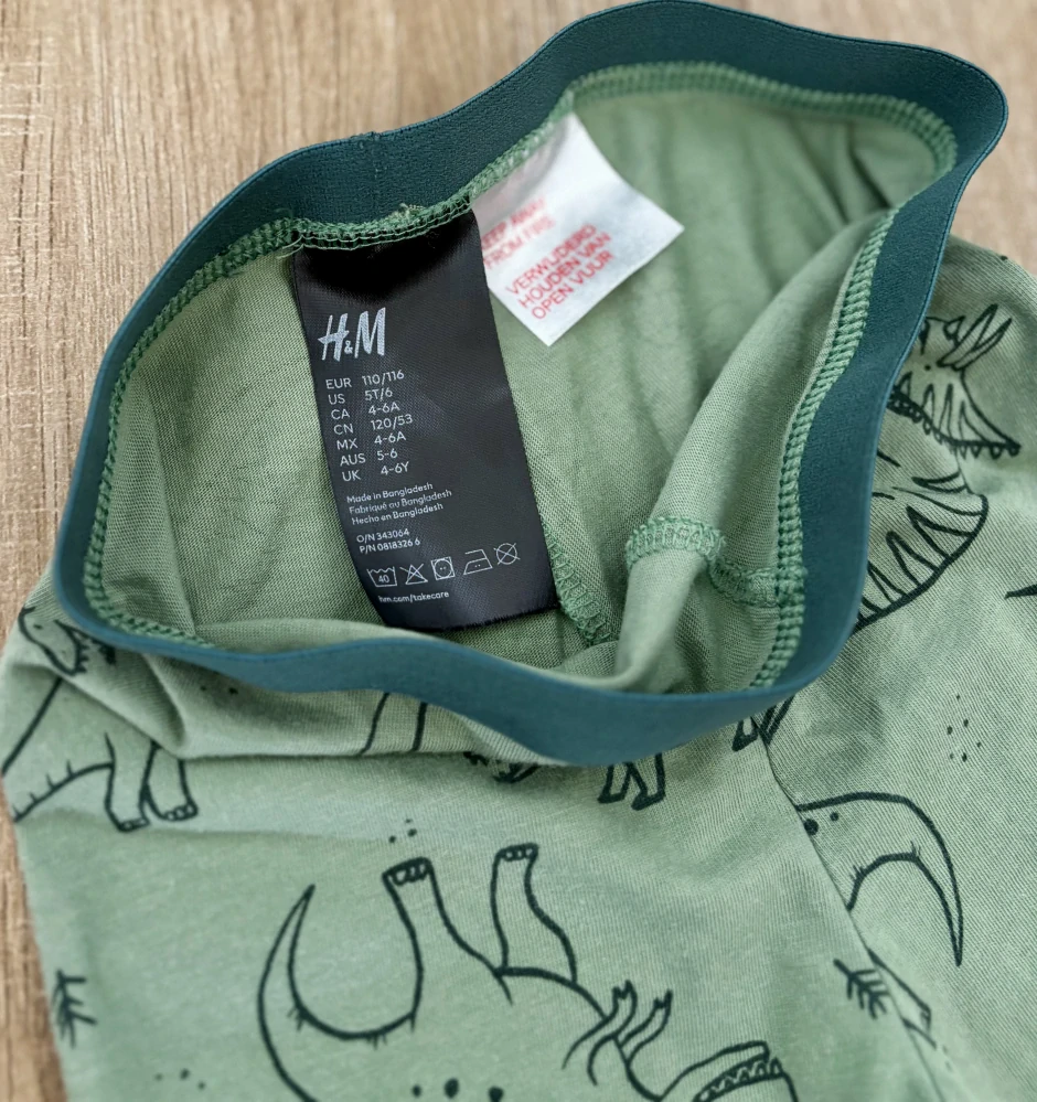 Pyžamové kalhoty H&M, vel. 110/116