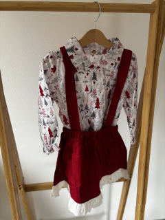 Vánoční set košile+sukně vel. 120